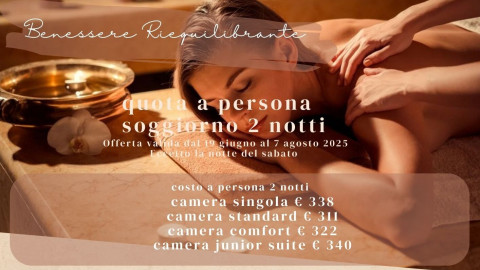2025 hotel 2 mari benessere riequilibrante 2 notti IN22