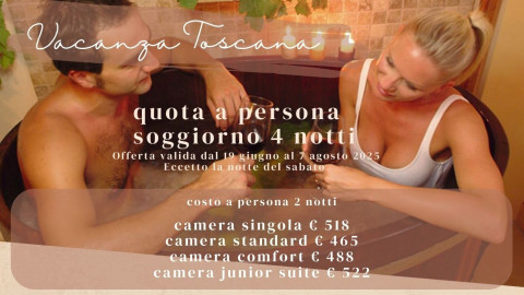 2025 hotel 2 mari vacanza toscana 4 notti IN22